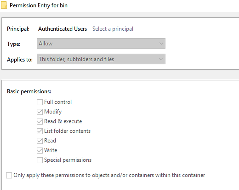 ManageEngine bin directory with the malicious DLL
