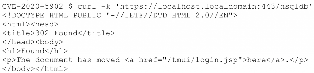 HTTP response showing a redirect to the login page